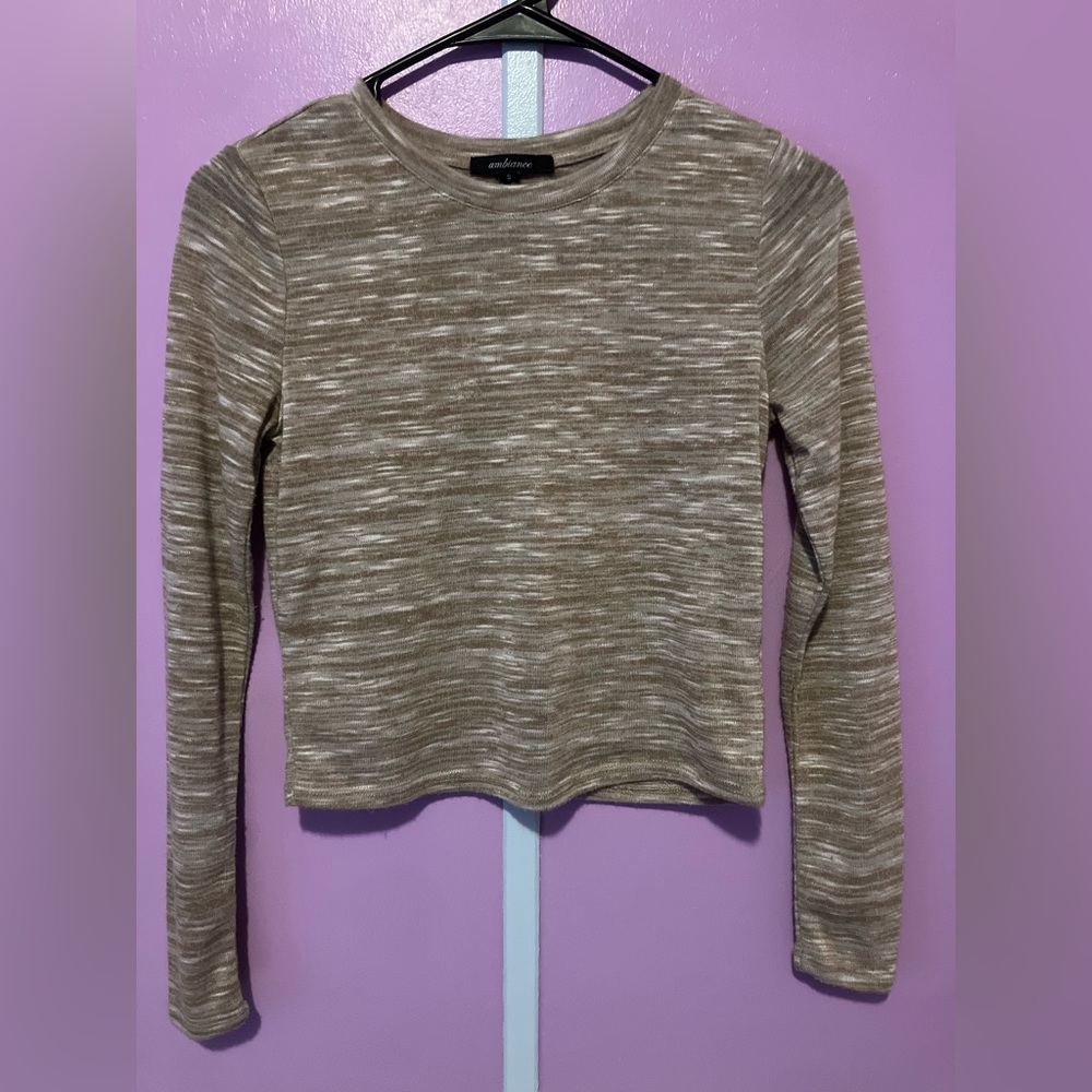 Ambiance Brown Long Sleeve Sweatshirt